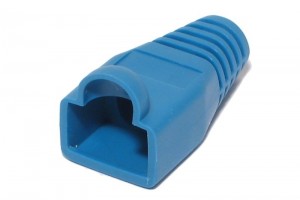 RJ45 (8P8C) CONNECTOR RUBBER BOOT BLUE