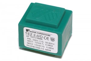 PCB TRANSFORMER 2,0VA 2x 12V
