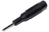 BANANA ADAPTER 2/4mm BLACK