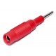 BANANA ADAPTER 2/4mm RED