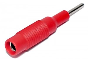 BANANA ADAPTER 2/4mm RED