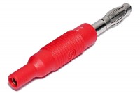 BANANA ADAPTER 4/2mm RED