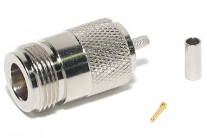 N CONNECTOR FEMALE CRIMP RG174