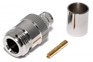 N CONNECTOR FEMALE CRIMP RG213