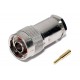 N CONNECTOR MALE SOLDERABLE RG58 SHI