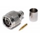 N CONNECTOR MALE CRIMP RG213