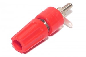 4mm CAPTIVE BINDING POST RED