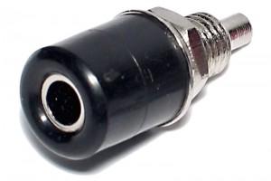 4mm BANANA SOCKET BLACK