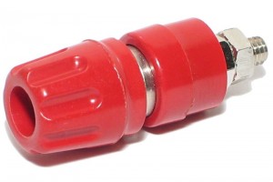 4mm CAPTIVE BINDING POST Hirschmann RED