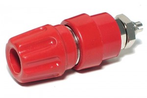 4mm 63A 60V CAPTIVE BINDING POST Hirschmann RED