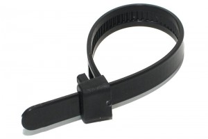 RELEASIBLE CABLE TIE 125x7,6mm BLACK