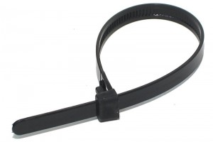 RELEASIBLE CABLE TIE 200x7,6mm BLACK