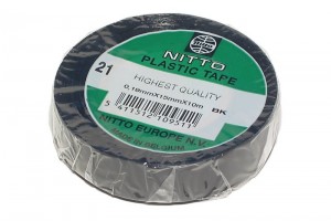 NITTO 21 PVC PLASTIC TAPE BLACK