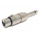 ADAPTER MONO PLUG 6,3mm / XLR FEMALE