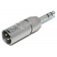 ADAPTER STEREO PLUG 6,3mm / XLR MALE