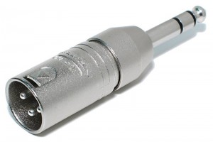 ADAPTER STEREO PLUG 6,3mm / XLR MALE