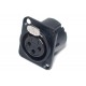 Neutrik XLR-FEMALE 3-PIN PANEL MOUNT SOCKET