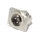 Neutrik XLR-MALE 3-PIN PANEL MOUNT SOCKET