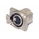 Neutrik XLR-FEMALE 4-PIN PANEL MOUNT SOCKET