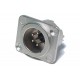 Neutrik XLR-MALE 4-PIN PANEL MOUNT SOCKET