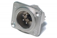 Neutrik XLR-MALE 4-PIN PANEL MOUNT SOCKET