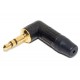 3,5mm STEREO PLUG ANGLE GOLD Neutrik