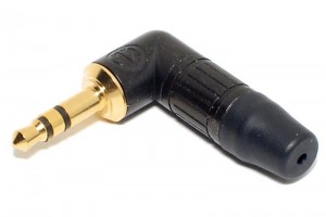 3,5mm STEREO PLUG ANGLE GOLD Neutrik