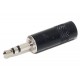 3,5mm STEREO PLUG BLACK METAL Neutrik