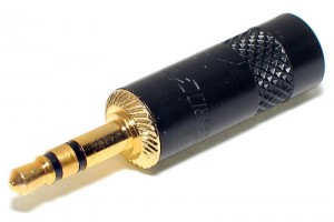 3,5mm STEREO PLUG BLACK GOLD Neutrik