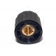 CONTROL KNOB 6mm AXIS Ø20mm BLACK