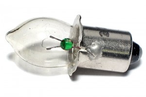 FLASHLIGHT-STYLE BULB P13.5S 2,2V 470mA 1W KRYPTON