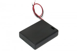 BATTERY HOLDER 4x AAA WITH COVER
