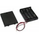 BATTERY HOLDER 4x AAA WITH COVER