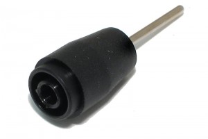 SAFETY BANANA PIN SOCKET 4/2mm 25A 1kV BLACK