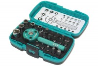 22PCS PALM RATCHET WRENCH BIT & SOCKET SET