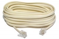 MODULAR PHONE LINE CORD RJ11 2m beige