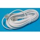 MODULAR PHONE LINE CORD RJ11 3m white