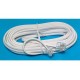 MODULAR PHONE LINE CORD RJ11 5m white