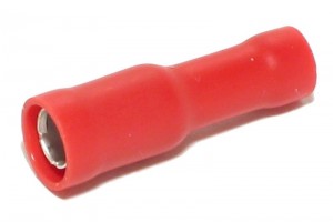 BULLET TERMINAL Ø4mm FEMALE RED