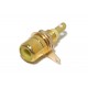 RCA PANEL CONNECTOR GOLD-PLATED YELLOW