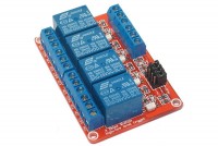 RELAY MODULE 4-CH OPTO-ISOLATED 5VDC