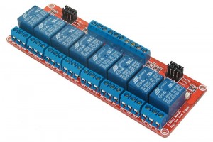 RELAY MODULE 8-CH OPTO-ISOLATED 5VDC