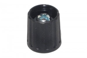 KNOB 6/15mm BLACK