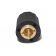 KNOB 6/15mm BLACK