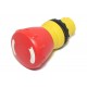 MUSHROOM SHAPED RED PUSH-BUTTON KNOB FOR SWITCHING ELEMENT