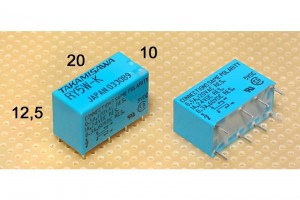 MINIATURE RELAY DPDT 1A 12VDC